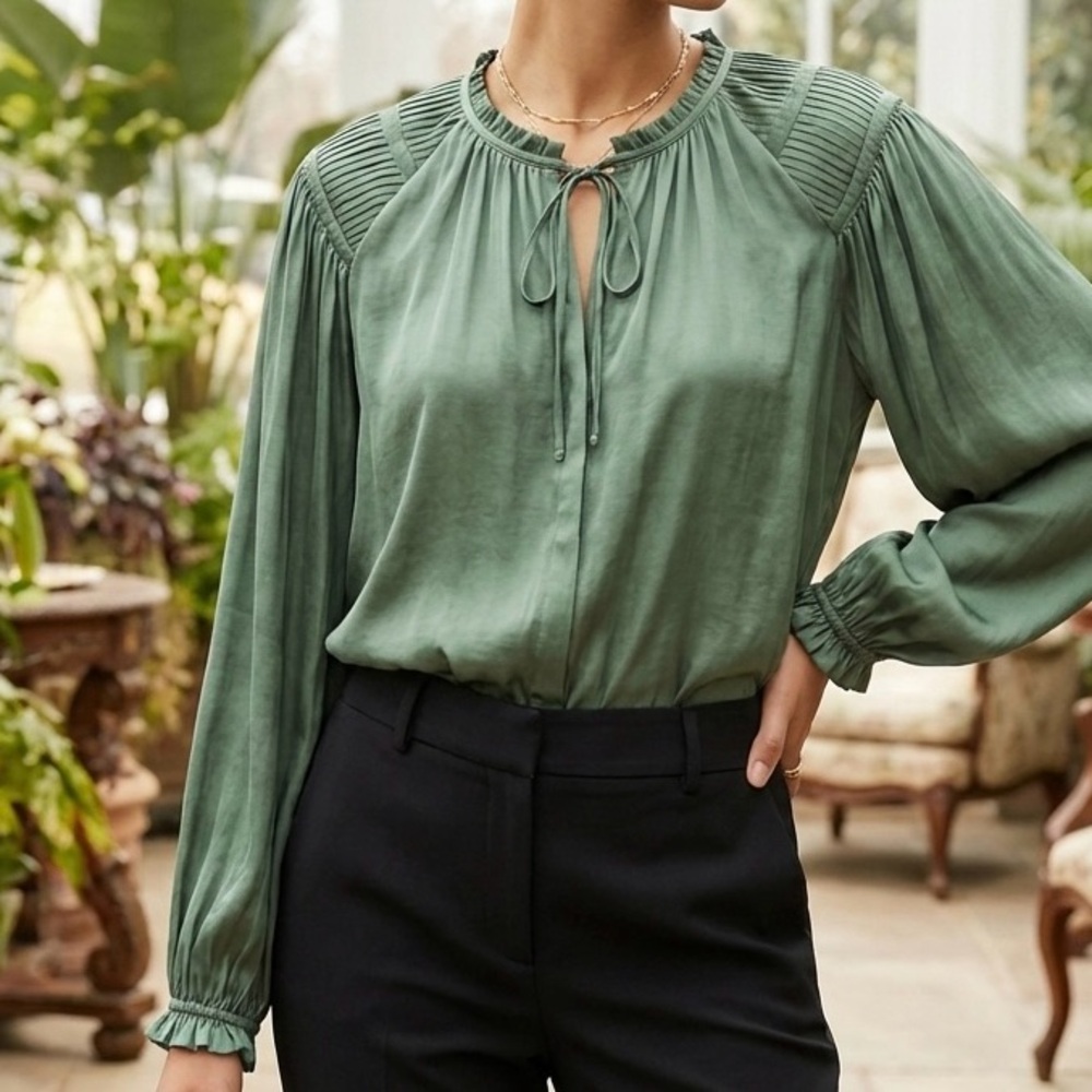 Philosophy Republic Clothing Ladies loose fit blouse long sleeve plus size 2X